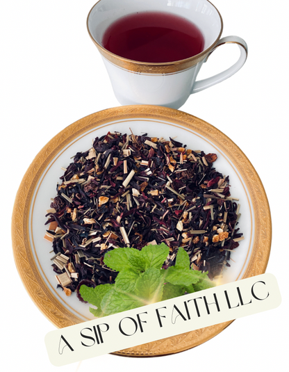 Té de hierbas de la isla de hibisco 