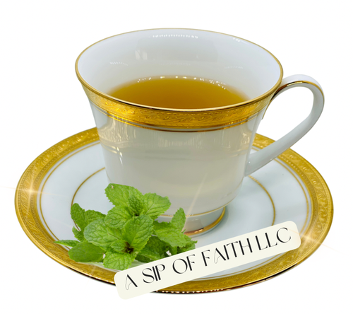 Té de hierbas de hoja de menta verde 